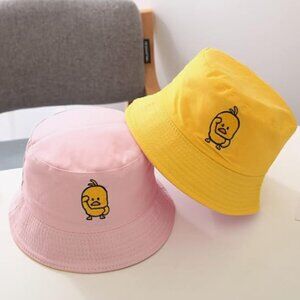 Reversible (Yellow/Pink) Bucket Hat